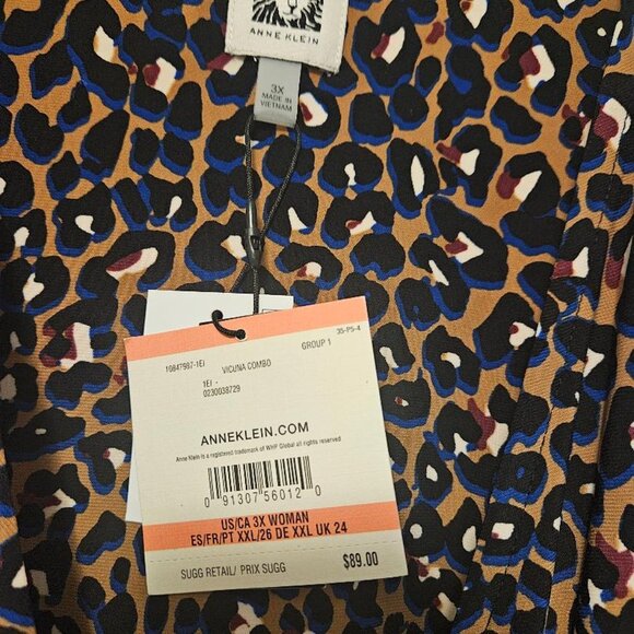 Anne Klein Faux Wrap Top - Picture 3 of 4